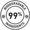 99% biodegradable ingredients