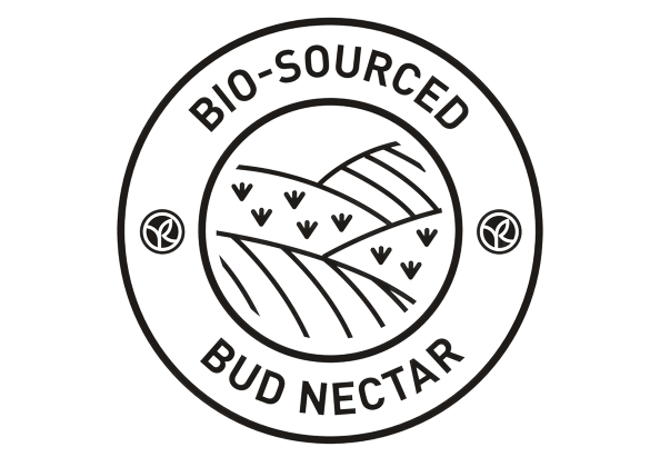 stamp pictogram bio-sourced bud nectar by yves rocher