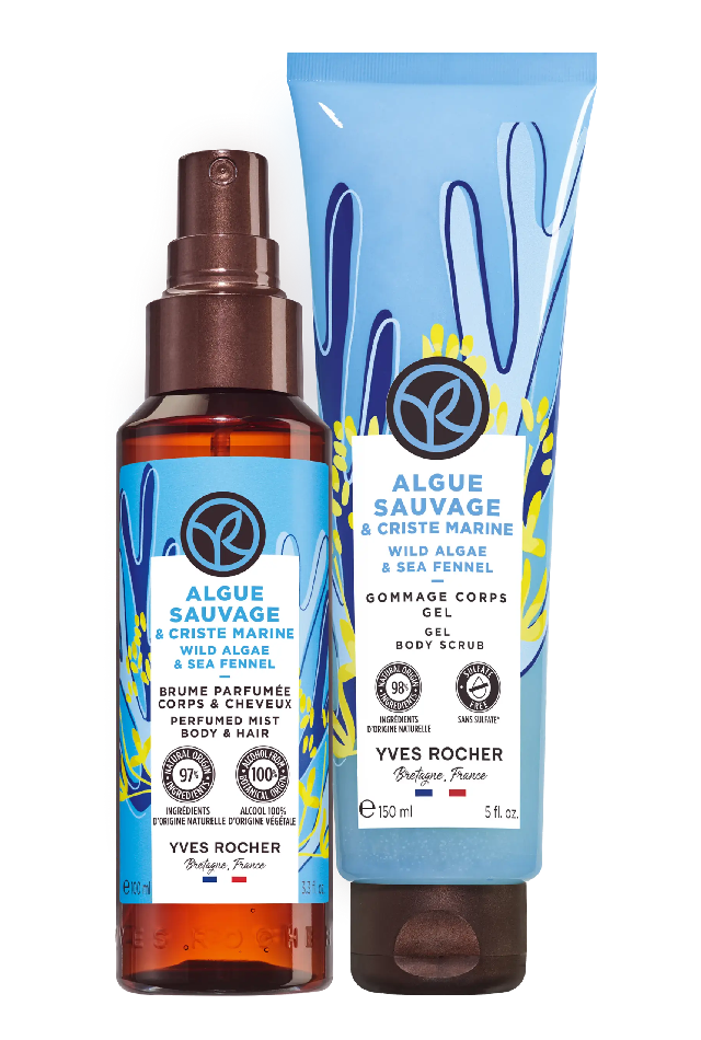 wild algae and sea fennel gel body scrub by Yves Rocher